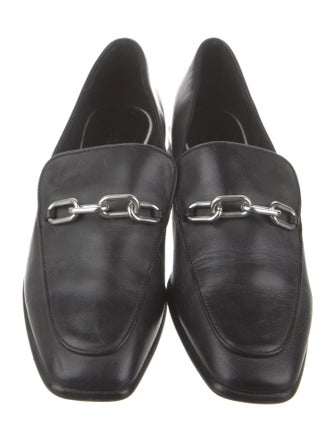 Rag & Bone Leather Chain-Link Accents Loafers