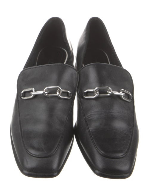 Rag & Bone Leather Chain-Link Accents Loafers