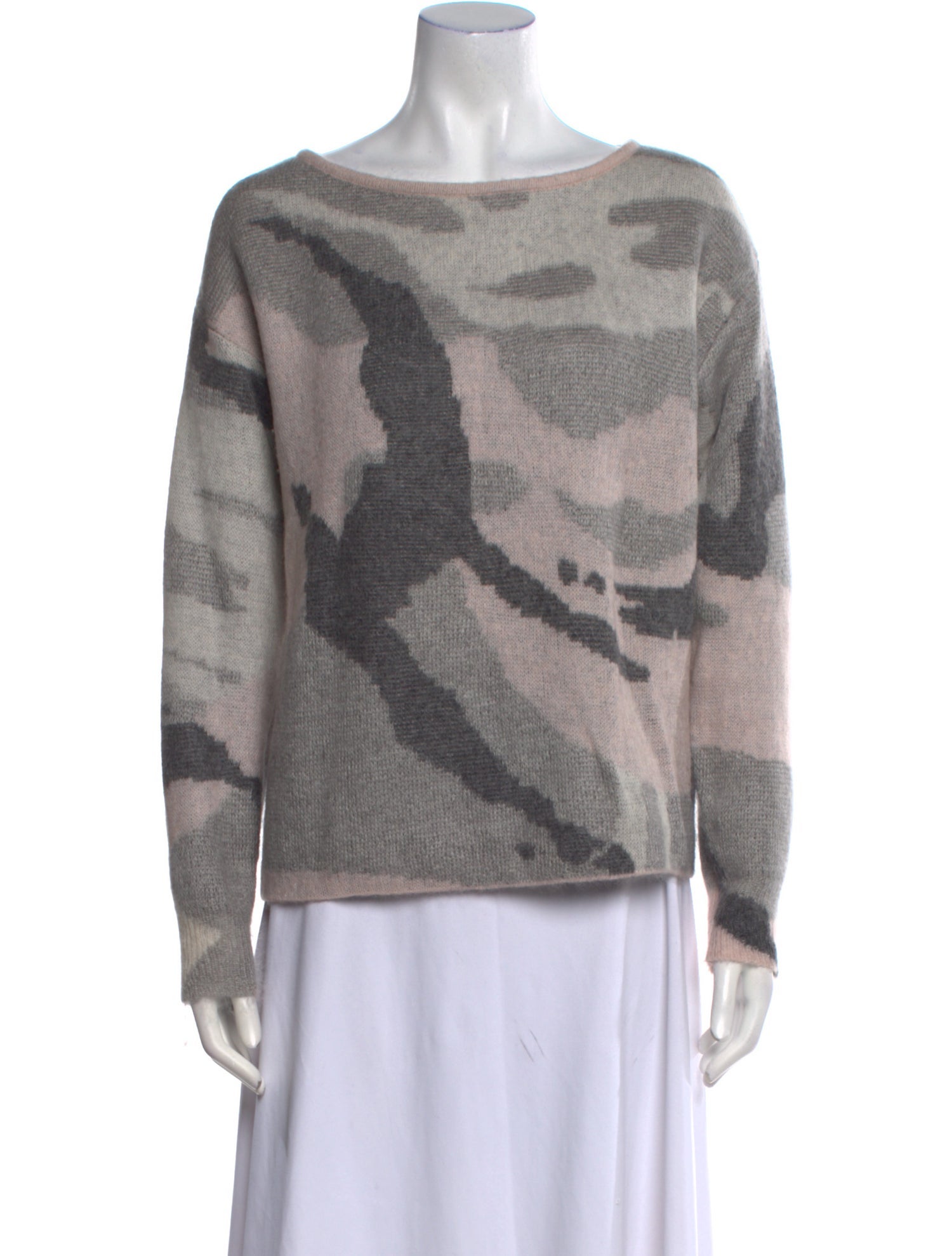 Rag & Bone Merino Wool Printed Sweater