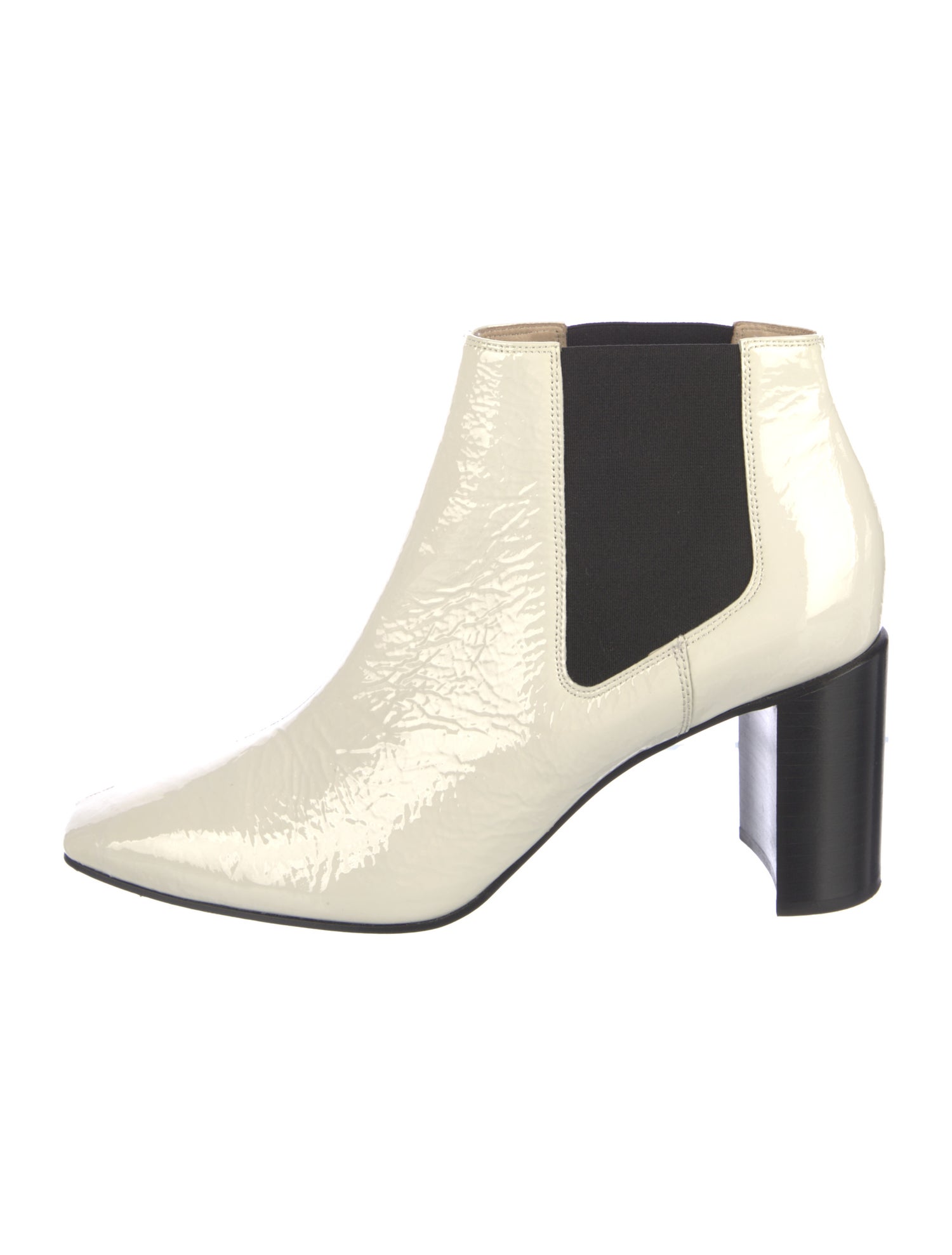 Rag & Bone Patent Leather Colorblock Pattern Chelsea Boots