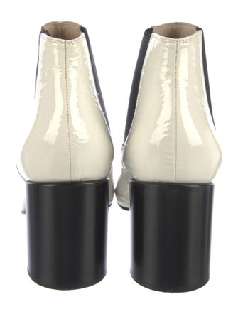 Rag & Bone Patent Leather Colorblock Pattern Chelsea Boots