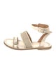 Rag & Bone Leather Raw-Edge Trim Gladiator Sandals