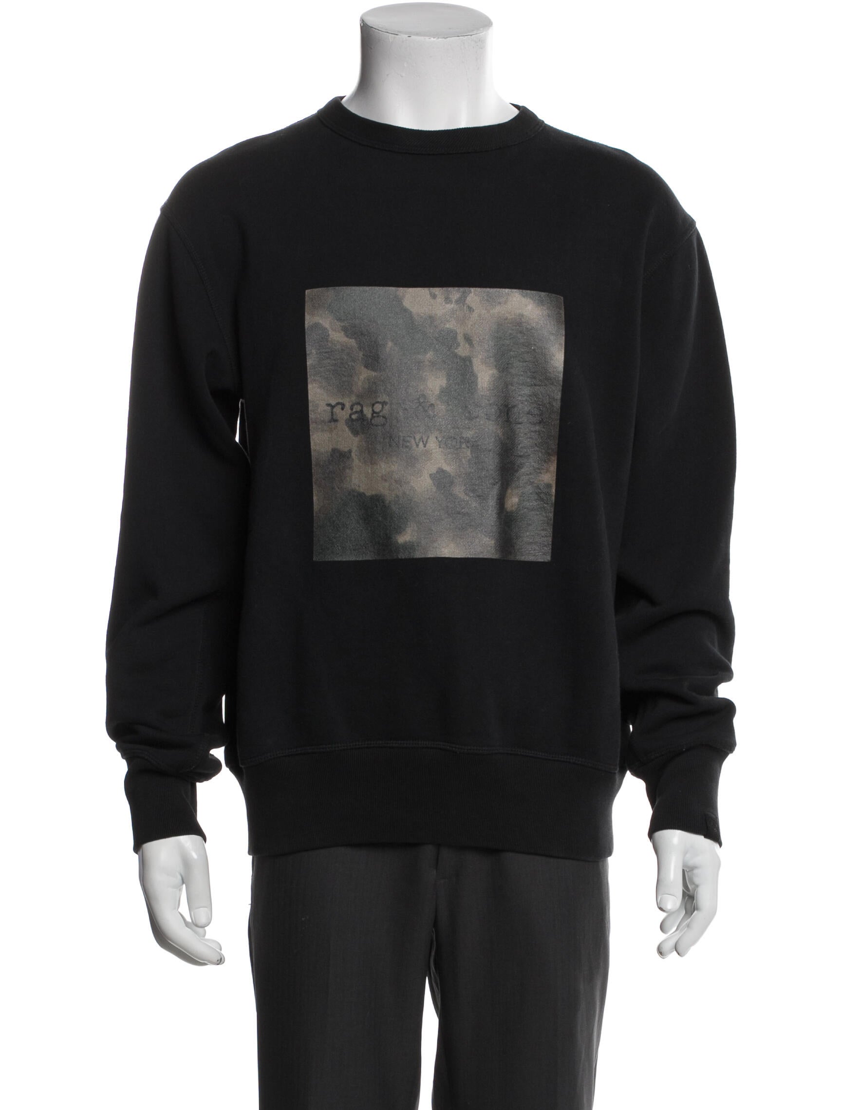 Rag & Bone Graphic Print Crew Neck Pullover