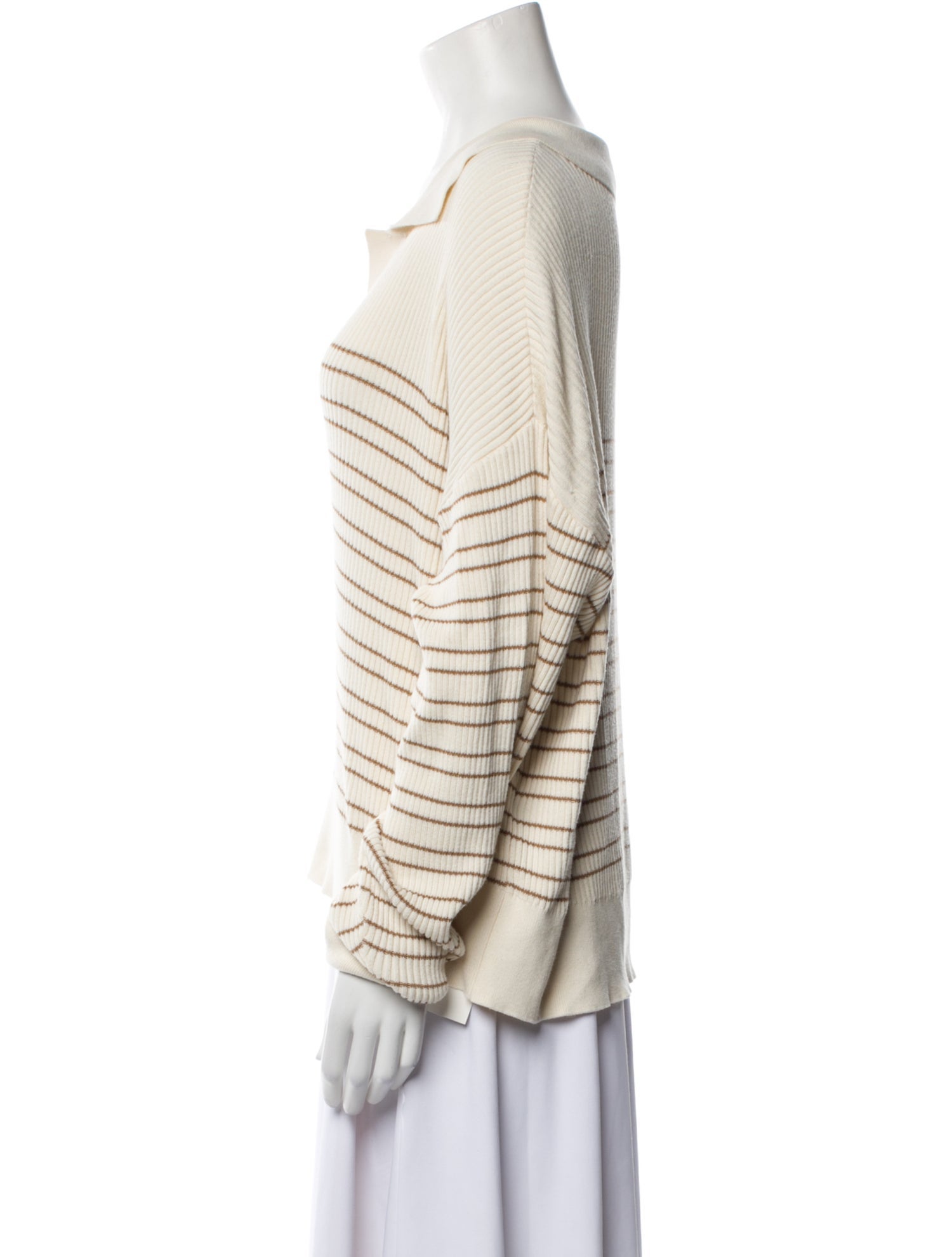 Rag & Bone Striped V-Neck Sweater