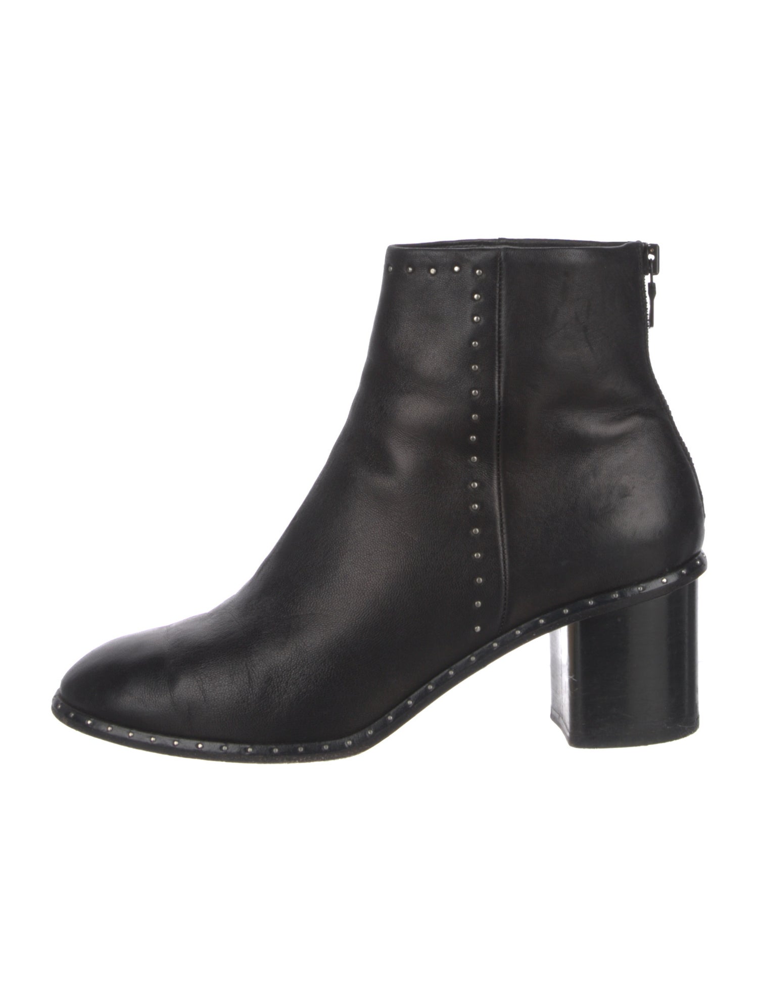 Rag & Bone Leather Studded Accents Boots
