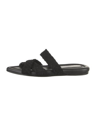 Rag & Bone Suede Braided Accents Slides