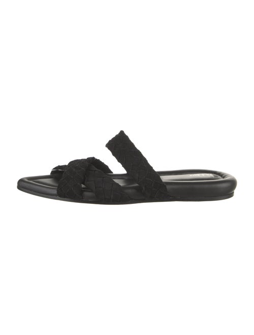 Rag & Bone Suede Braided Accents Slides