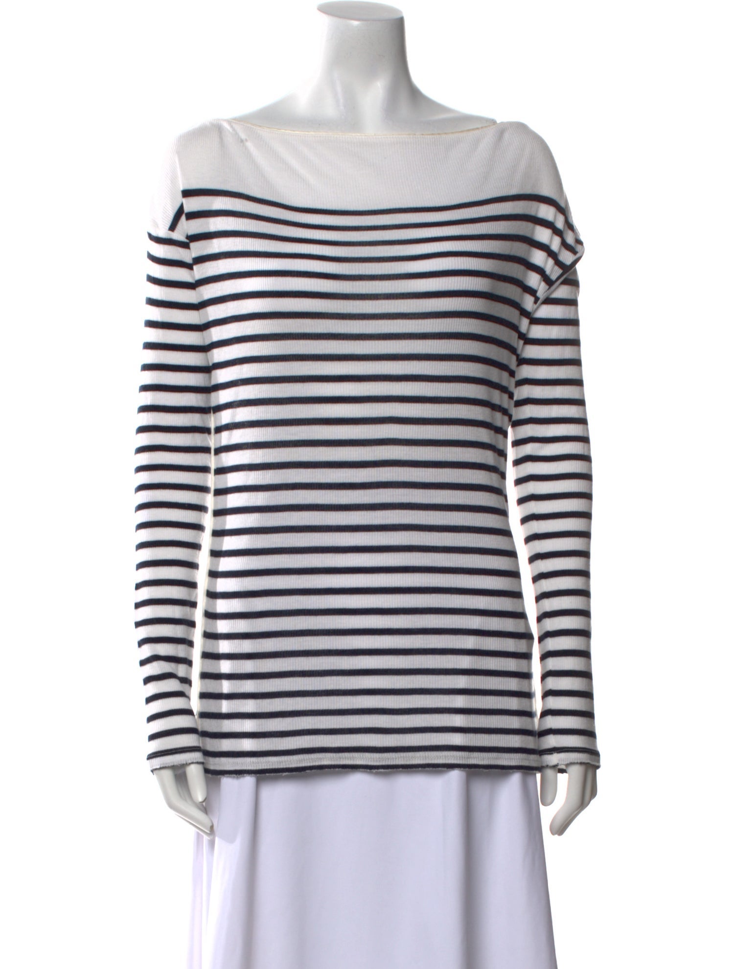 Rag & Bone Striped Bateau Neckline Sweater