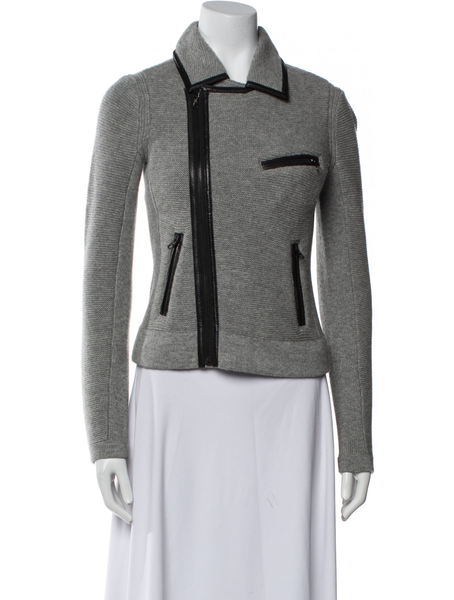 Rag & Bone Wool Tweed Pattern Biker Jacket