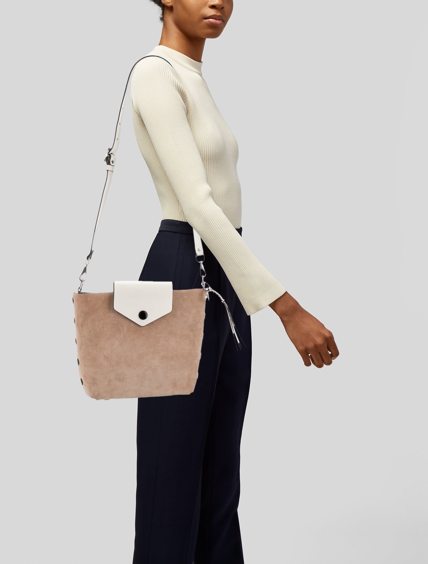 Rag & Bone Suede Messenger Bag