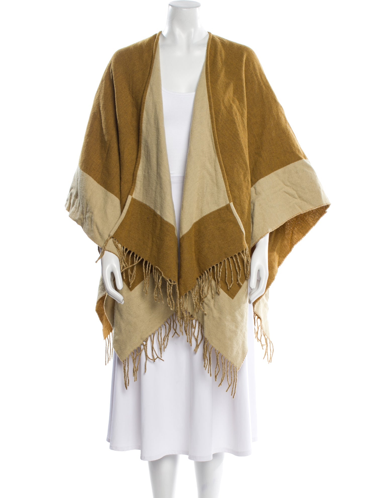 Rag & Bone Wool Colorblock Pattern Shawl