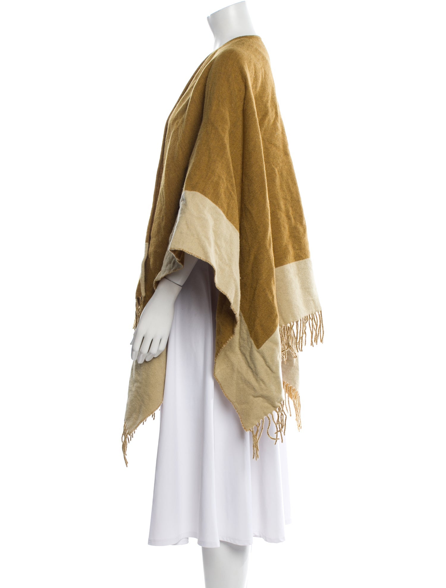 Rag & Bone Wool Colorblock Pattern Shawl