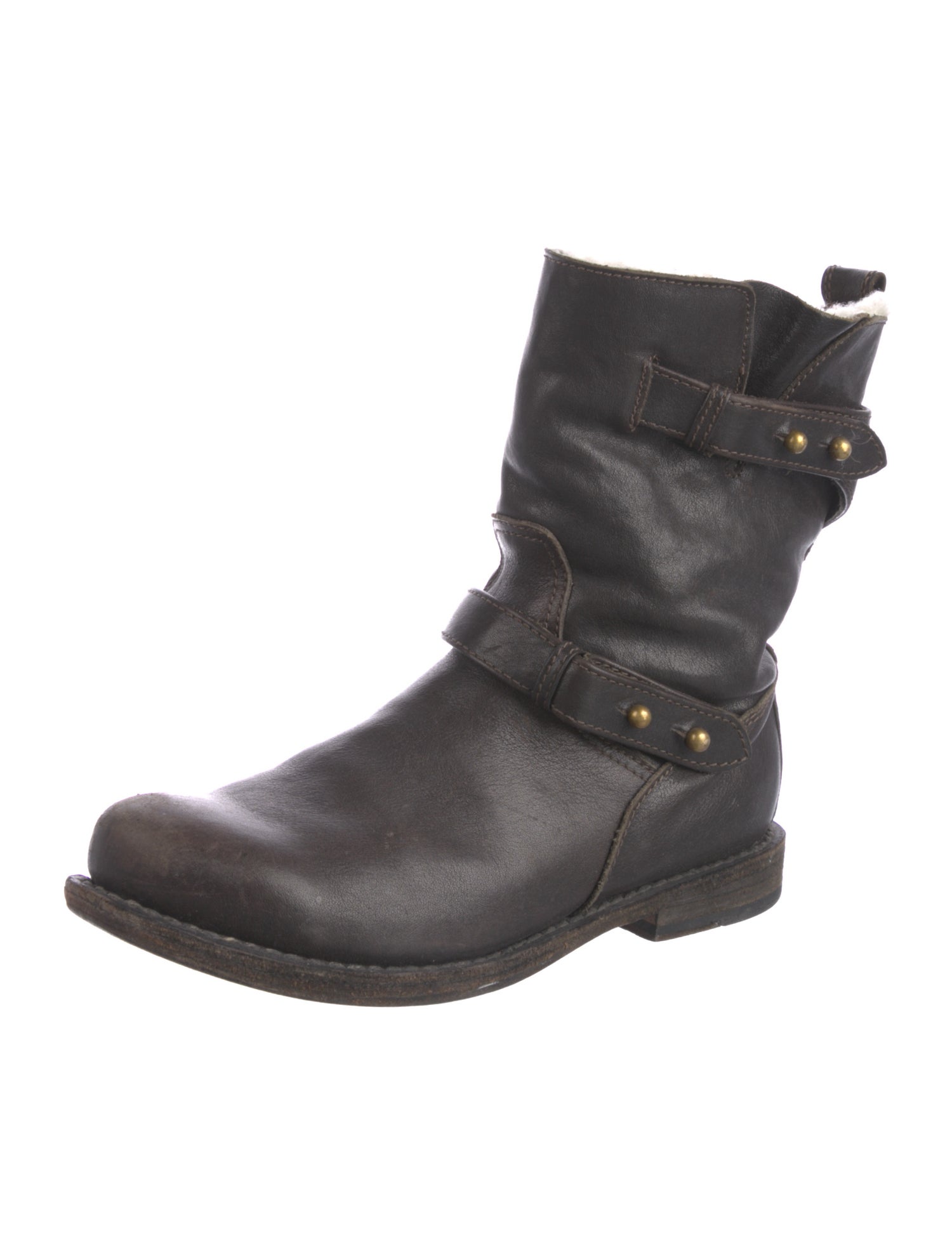 Rag & Bone Leather Moto Boots