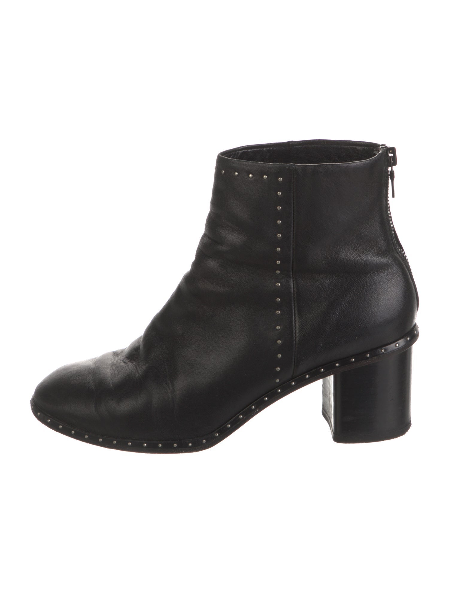 Rag & Bone Leather Studded Accents Boots