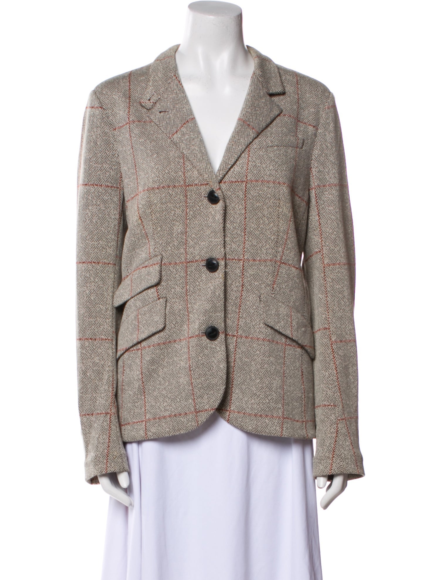 Rag & Bone Plaid Print Blazer