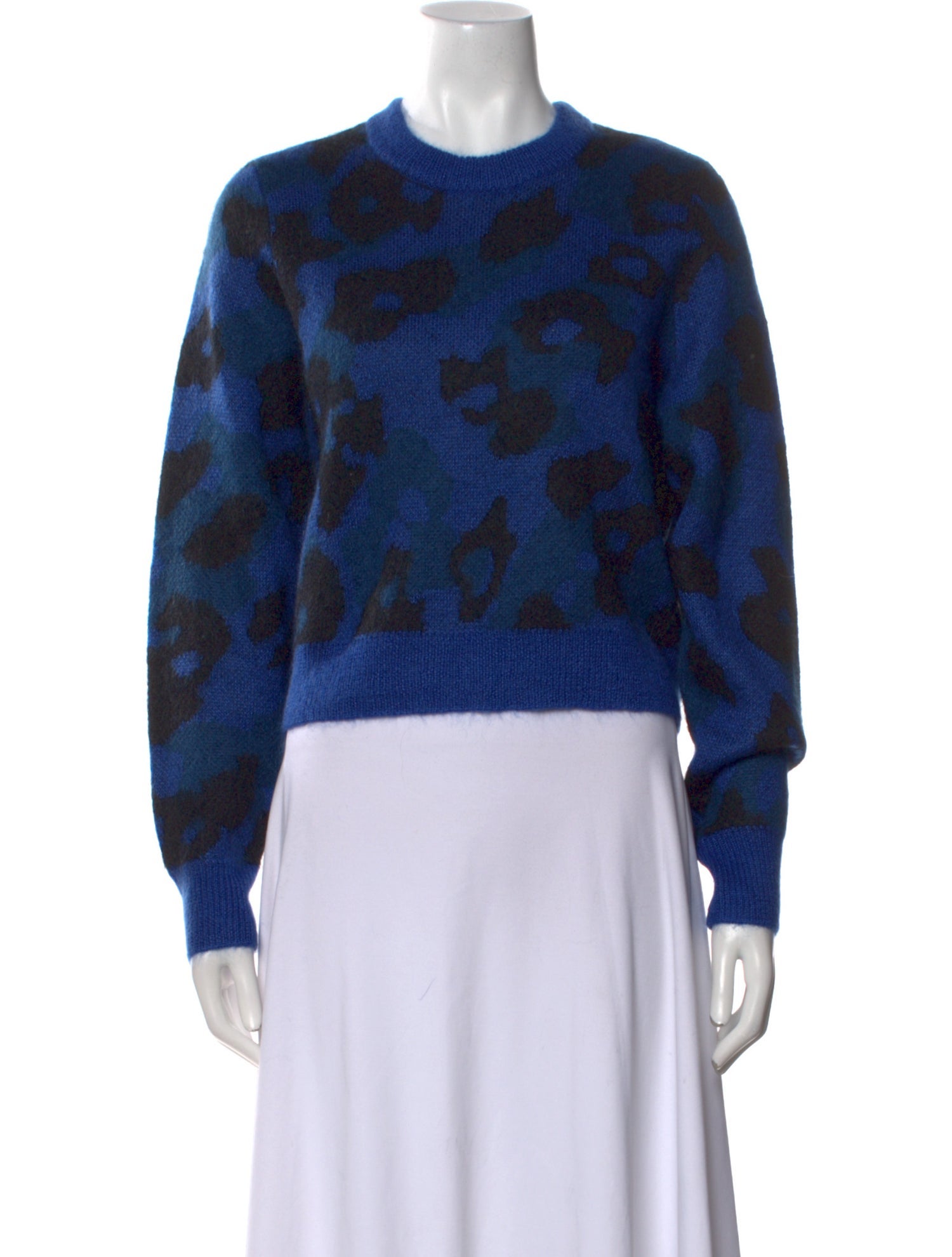 Rag & Bone Animal Print Crew Neck Sweater