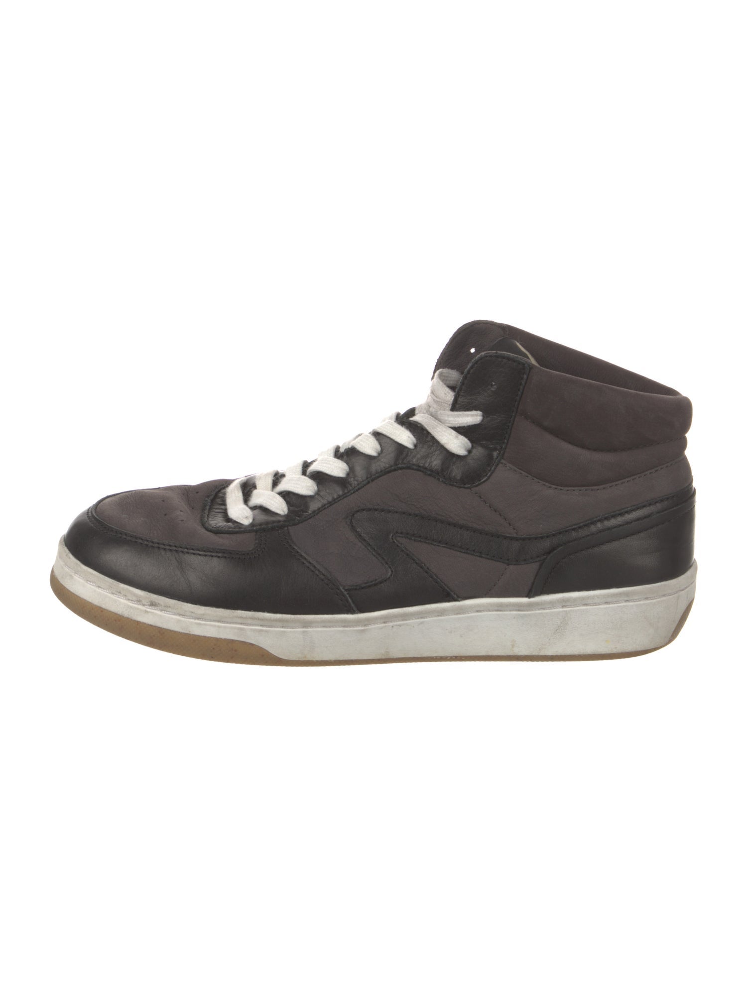 Rag & Bone Leather Colorblock Pattern Sneakers