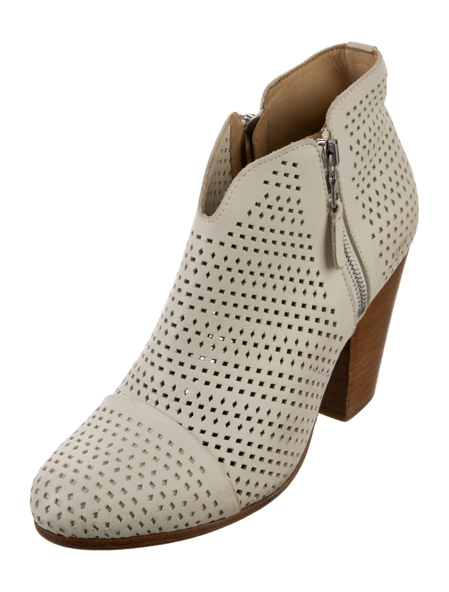 Rag & Bone Leather Lasercut Accents Boots