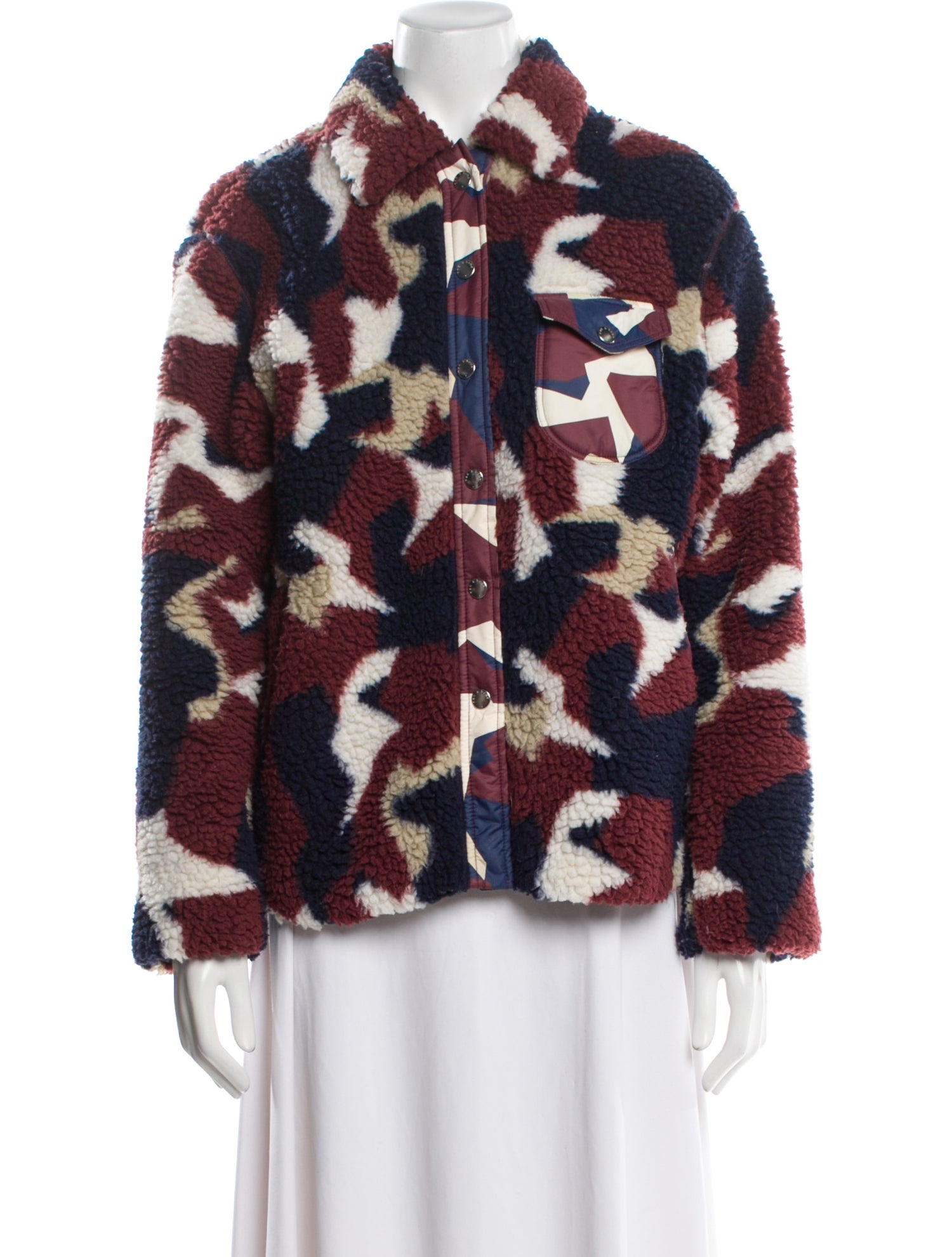 Rag & Bone Printed Faux Fur Jacket