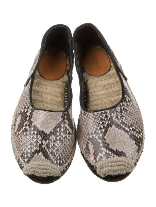 Rag & Bone Leather Animal Print D'Orsay Flats