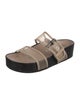 Rag & Bone Leather Mesh Accents Slides