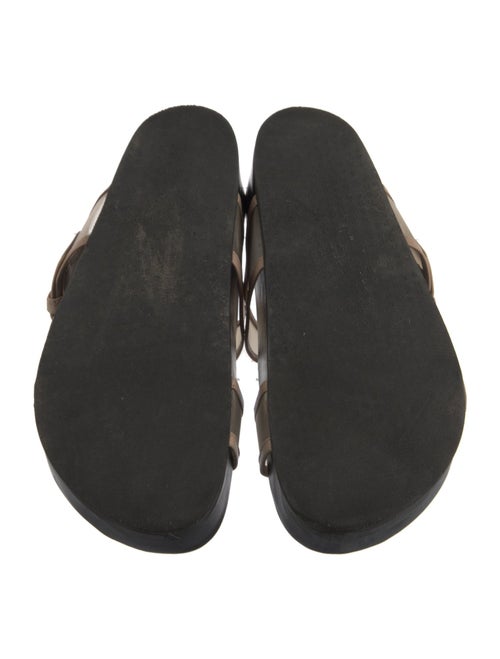 Rag & Bone Leather Mesh Accents Slides