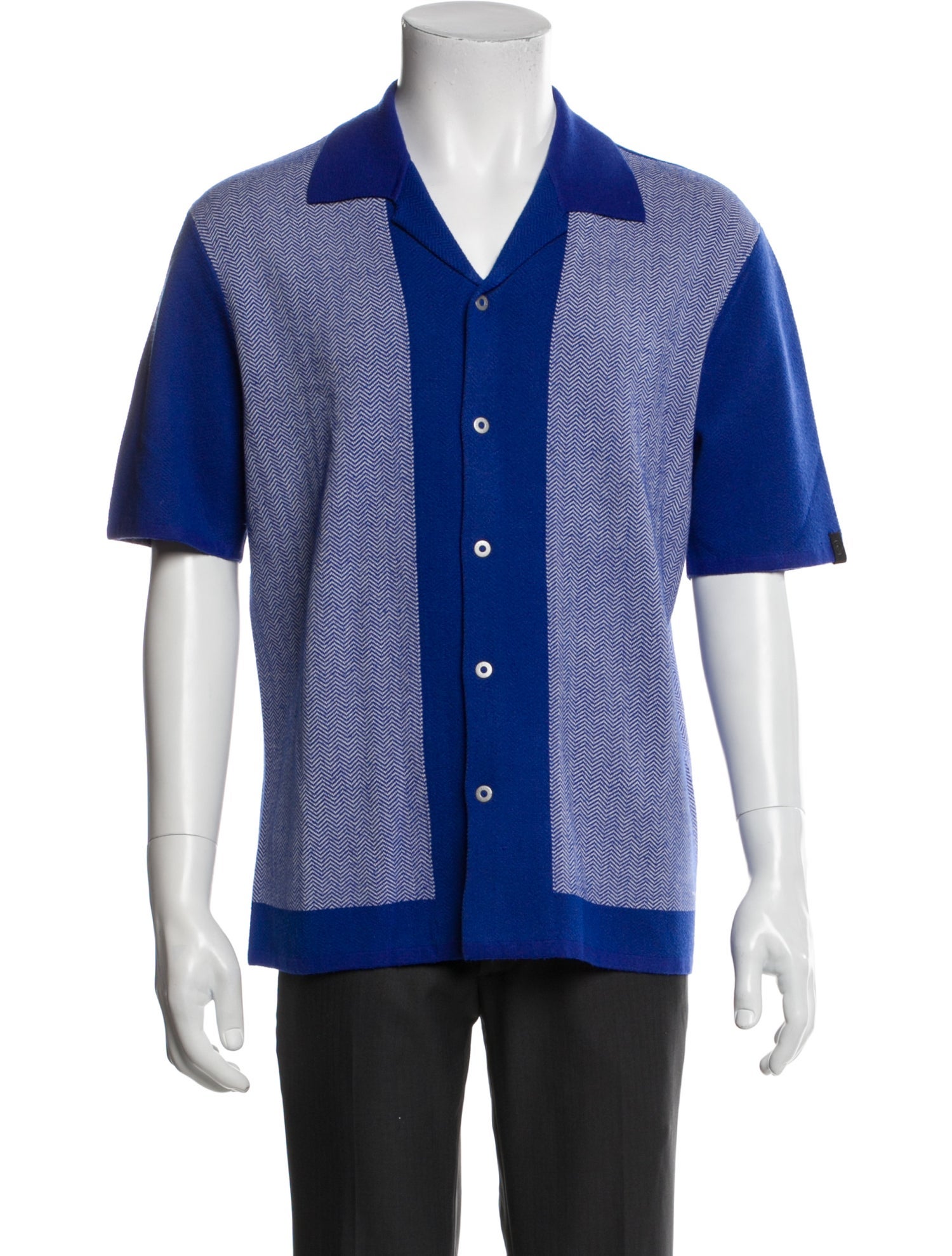 Rag & Bone Striped Collar Polo Sweater w/ Tags