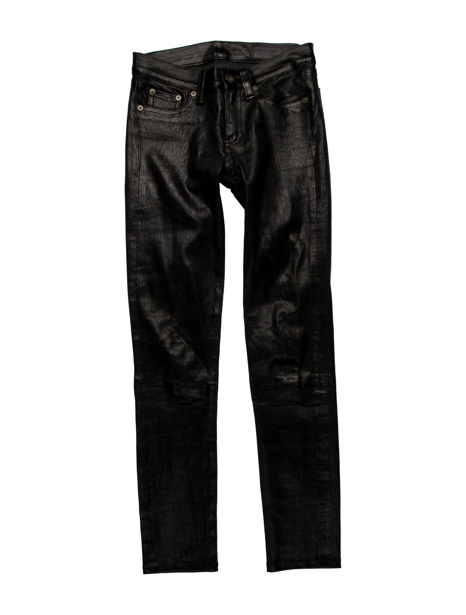 Rag & Bone Lamb Leather Skinny Leg Pants