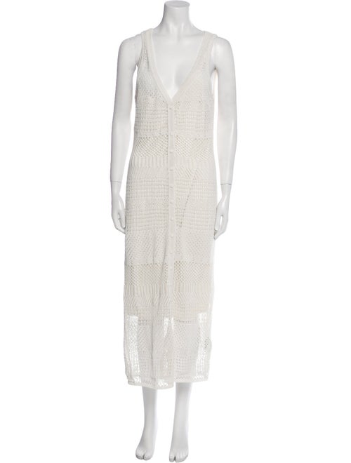 Rag & Bone V-Neck Midi Length Dress
