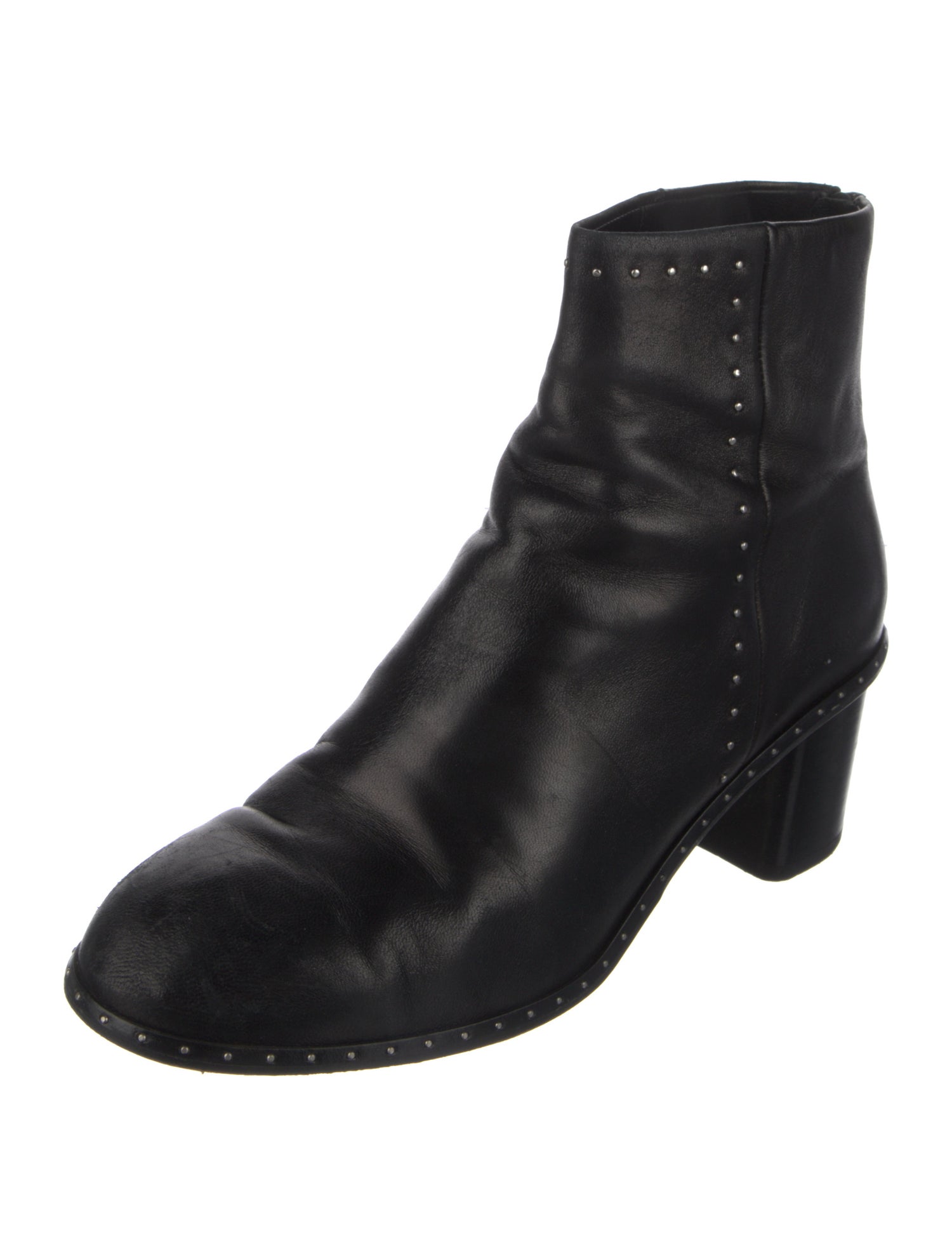 Rag & Bone Leather Studded Accents Boots