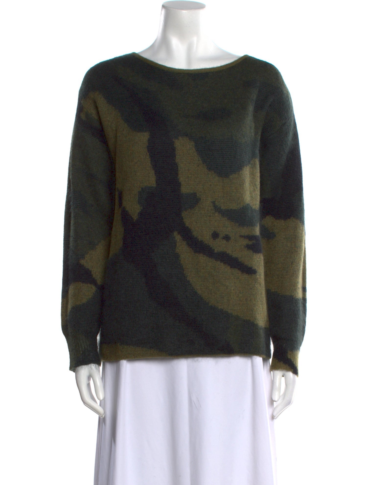 Rag & Bone Printed Bateau Neckline Sweater