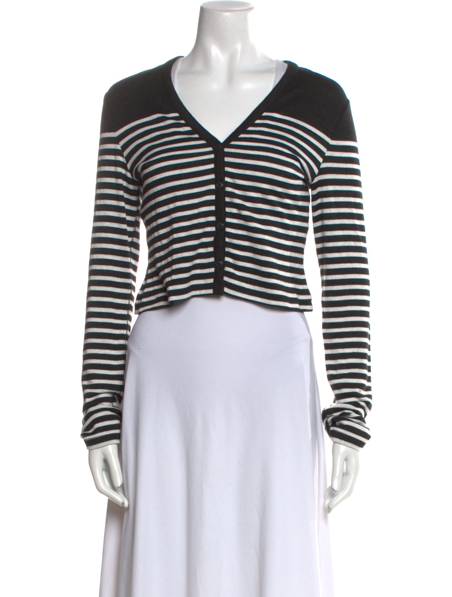 Rag & Bone Striped V-Neck Sweater