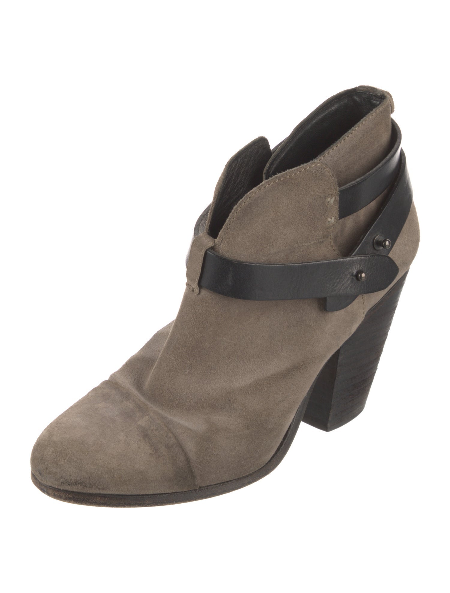 Rag & Bone Suede Colorblock Pattern Boots