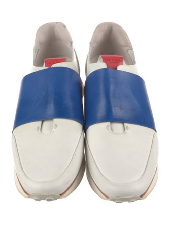 Rag & Bone Leather Colorblock Pattern Sneakers