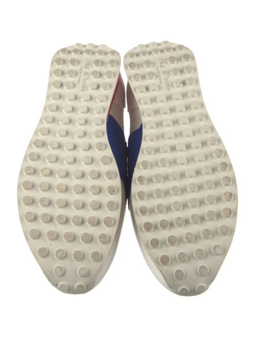 Rag & Bone Leather Colorblock Pattern Sneakers