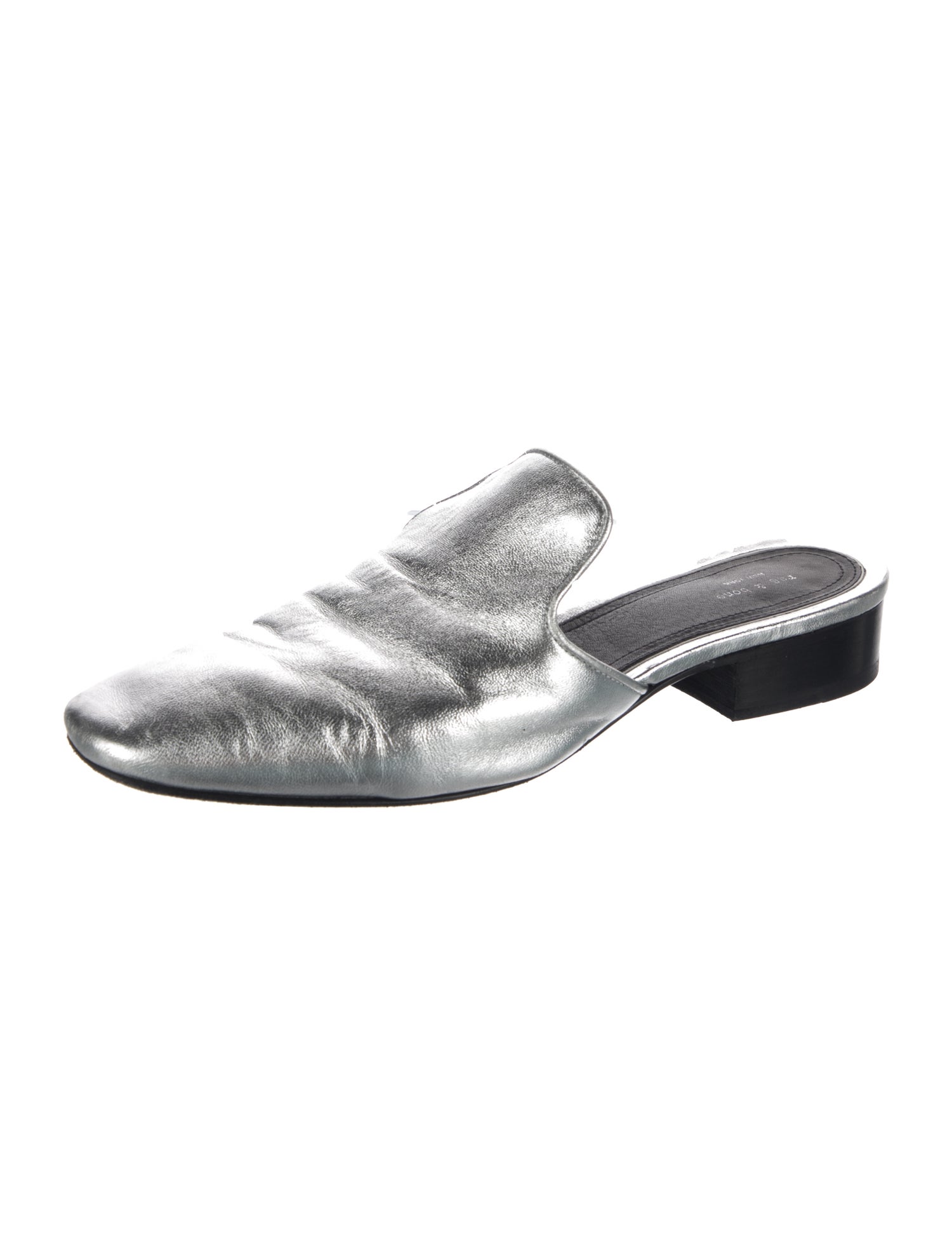 Rag & Bone Leather Glitter Accents Mules