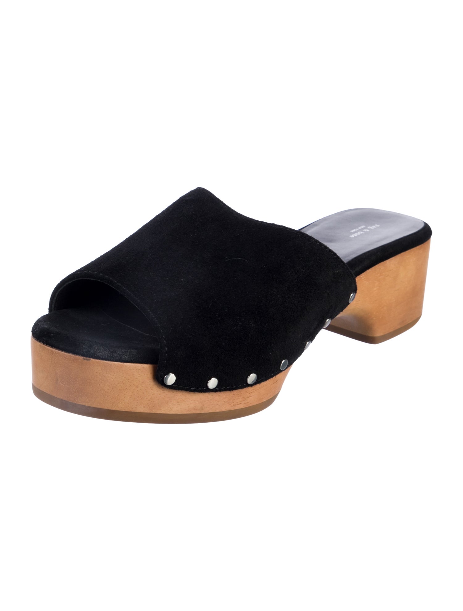 Rag & Bone Suede Studded Accents Slides