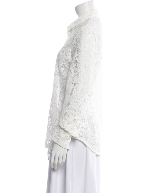 Rag & Bone Lace Lace Pattern Button-Up Top