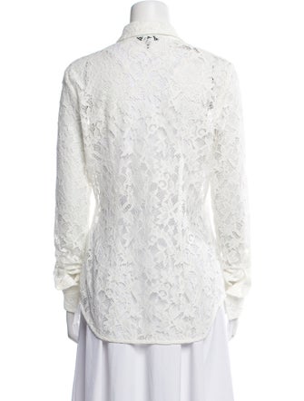 Rag & Bone Lace Lace Pattern Button-Up Top
