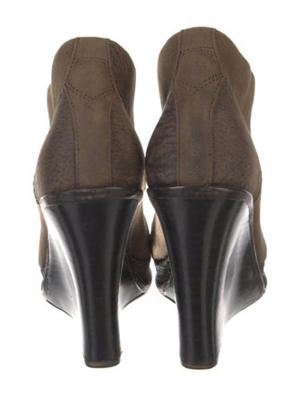 Rag & Bone Leather Colorblock Pattern Lace-Up Boots