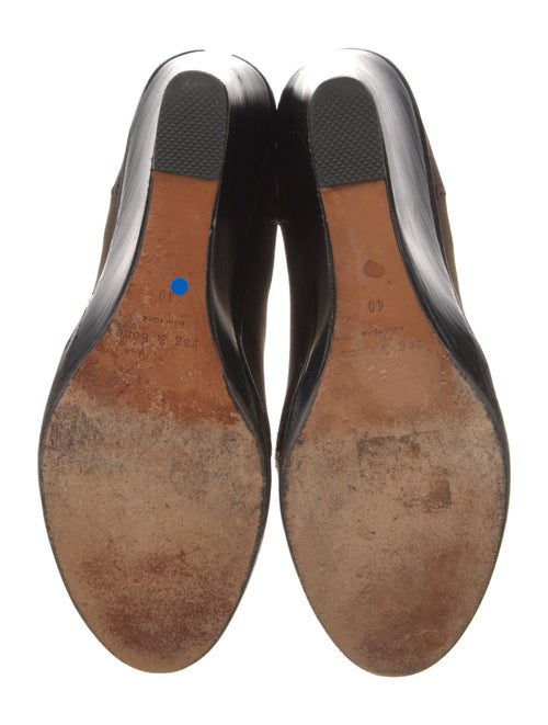 Rag & Bone Leather Colorblock Pattern Lace-Up Boots