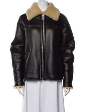 Rag & Bone Leather Faux Fur Coat