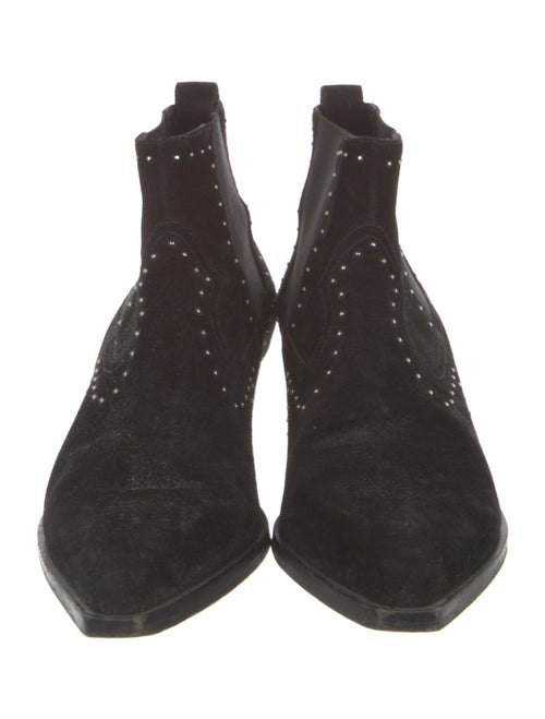 Rag & Bone Suede Studded Accents Western Boots