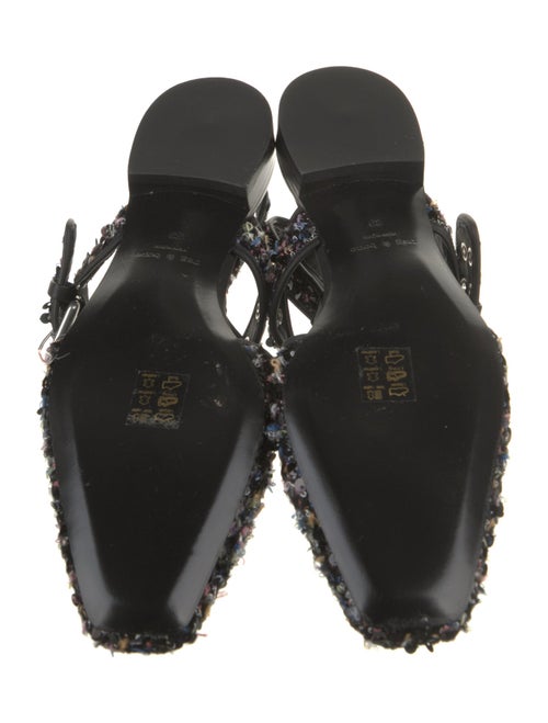 Rag & Bone Tweed Pattern Sequin Embellishments Slingback Flats