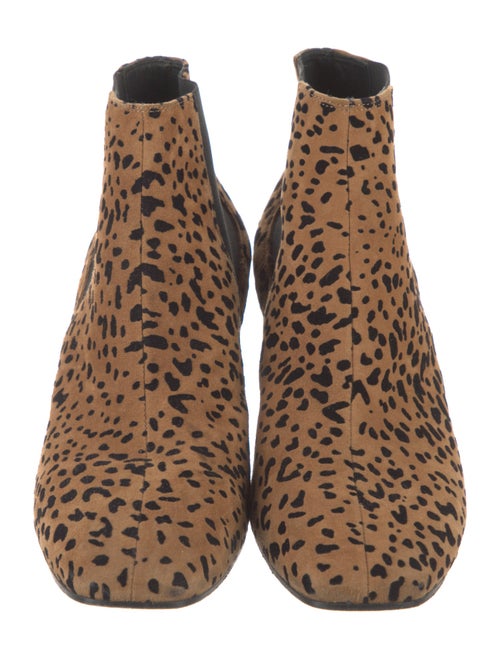 Rag & Bone Suede Animal Print Chelsea Boots