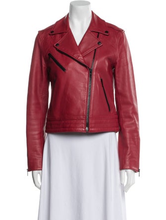 Rag & Bone Lamb Leather Biker Jacket