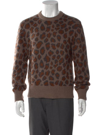 Rag & Bone Animal Print Crew Neck Pullover