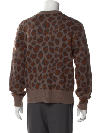 Rag & Bone Animal Print Crew Neck Pullover