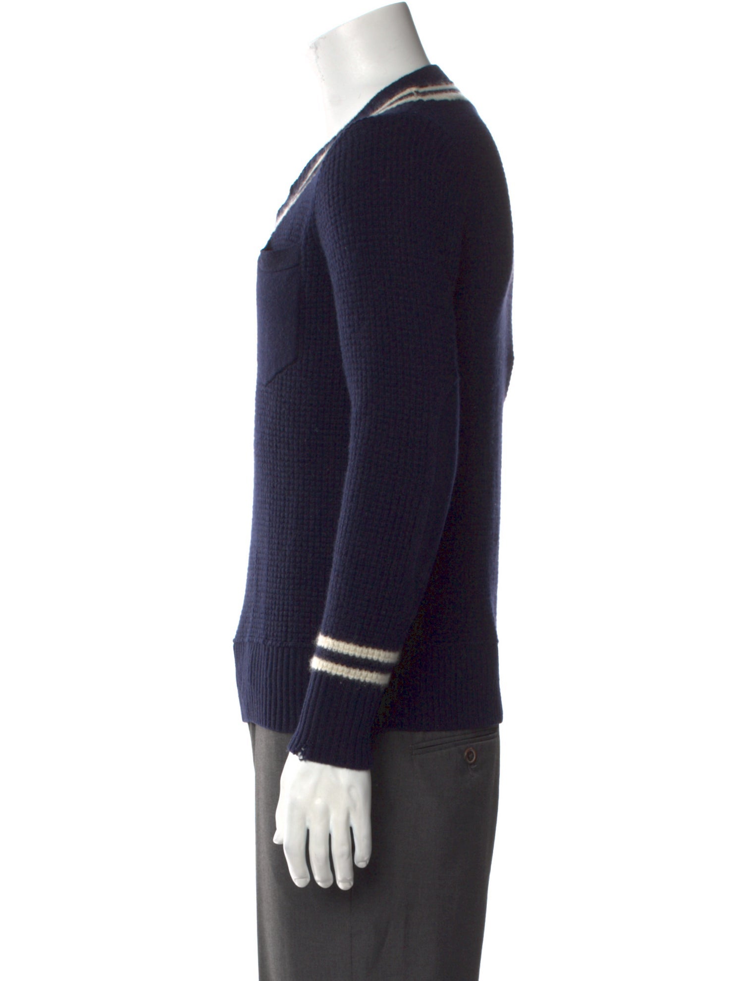 Rag & Bone Cashmere Striped Pullover