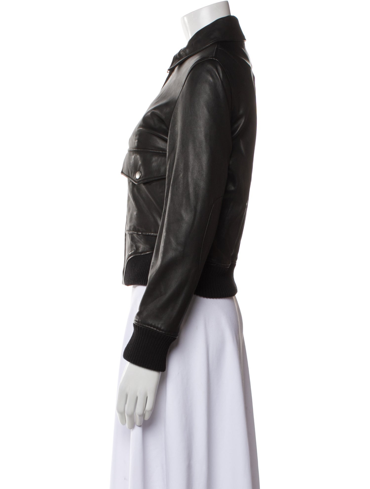 Rag & Bone Leather Bomber Jacket